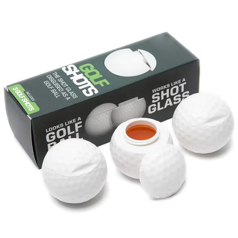 Golf Ball Shaped Shot Glass Plastic Golf Shot Glasses with Lid Novelty Golf Ball Shot Glass Creative Gift for Golf Enthusiasts