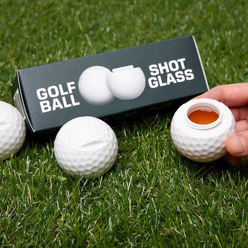 Golf Ball Shaped Shot Glass Plastic Golf Shot Glasses with Lid Novelty Golf Ball Shot Glass Creative Gift for Golf Enthusiasts